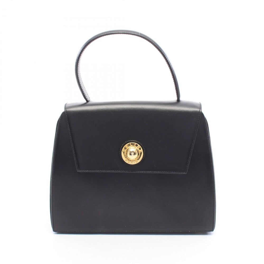 Celine Handbag Leather Black Red Ghw #362785C36B
